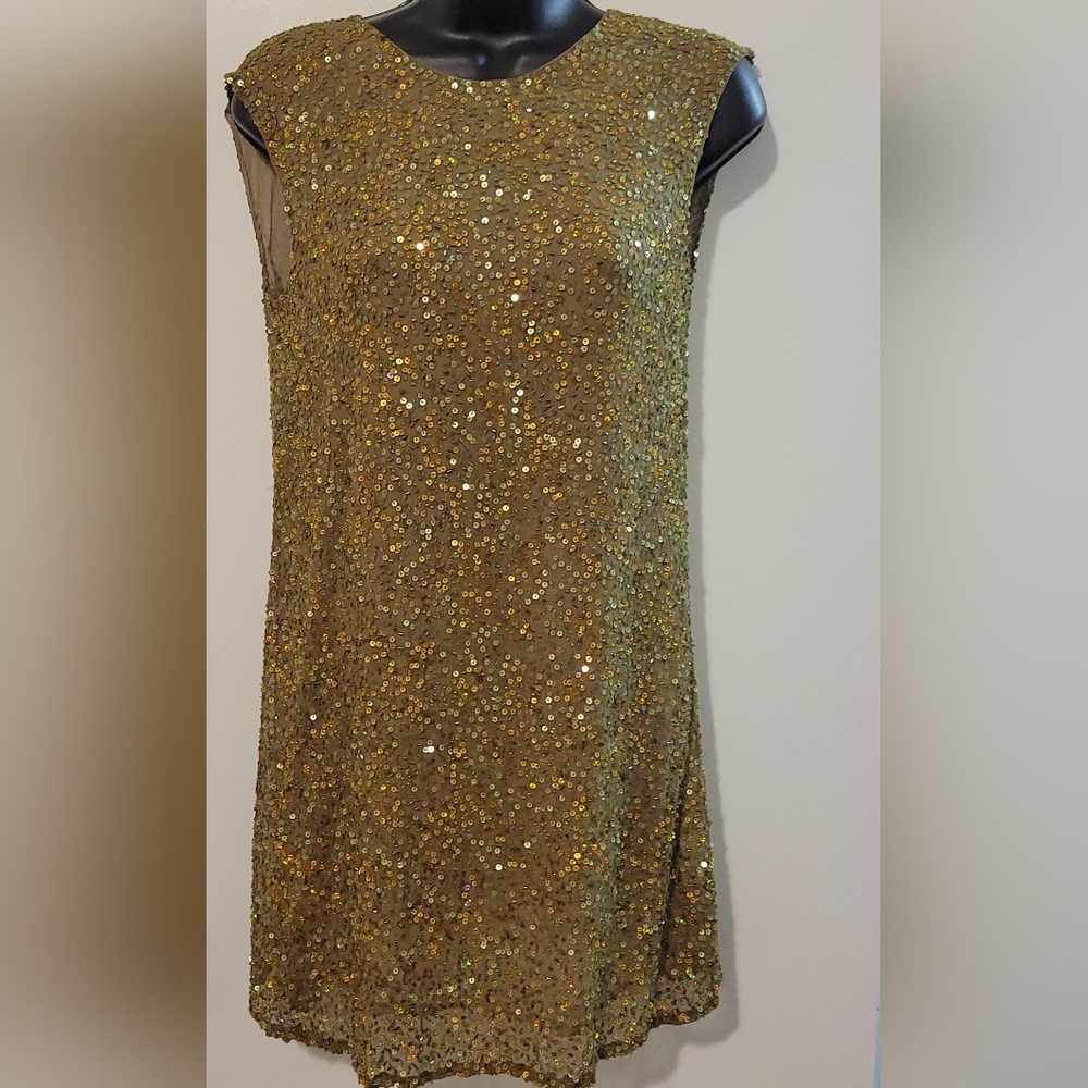 Sequined mini dress